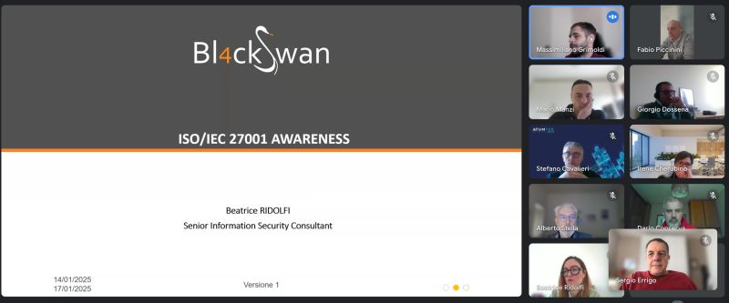 Verso la Certificazione ISO 27001, dalla formazione alle “procedure” organizzative