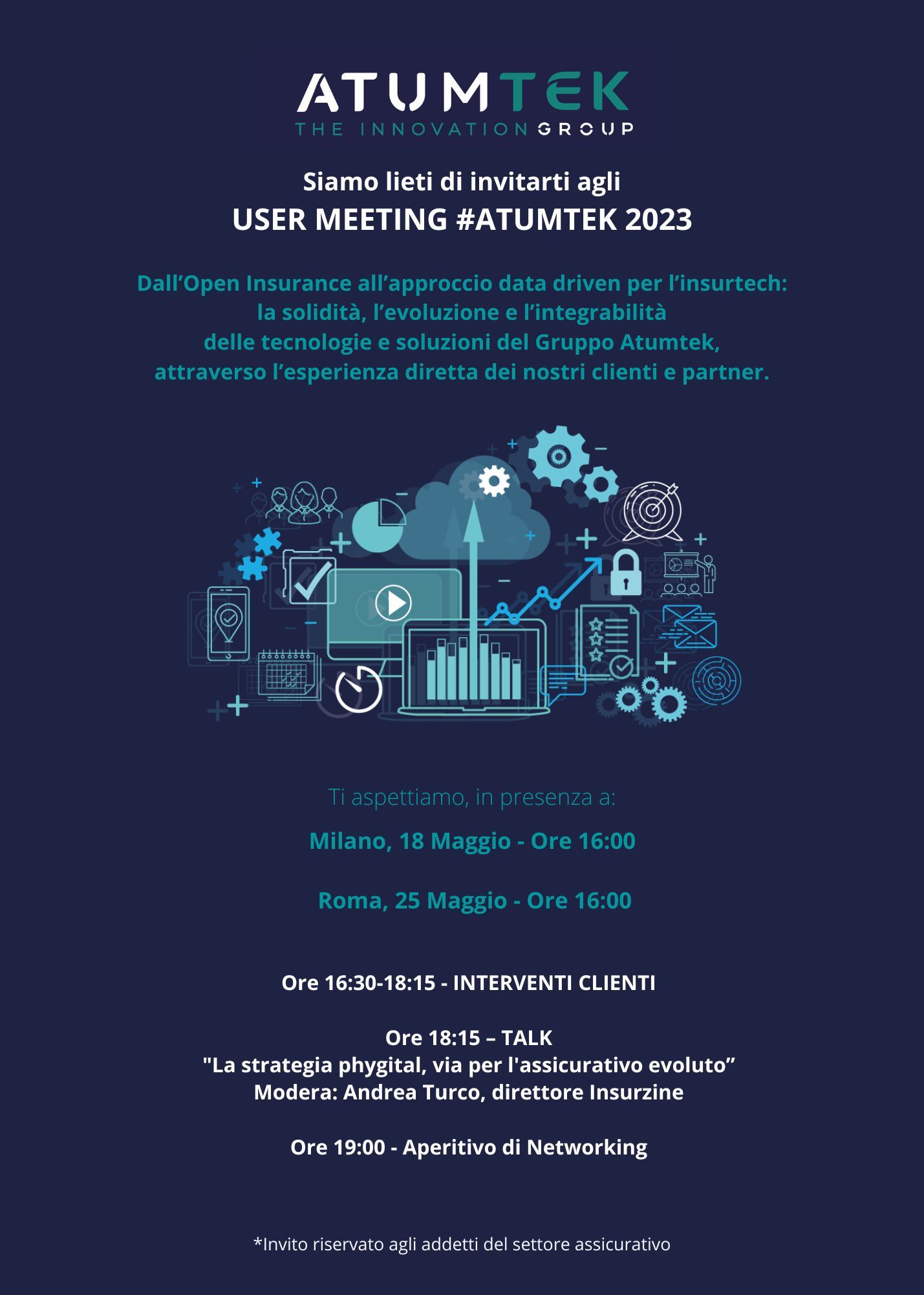 User Meeting Atumtek Group, le nostre soluzioni raccontate da clienti e partners. Doppio appuntamento a Milano e Roma